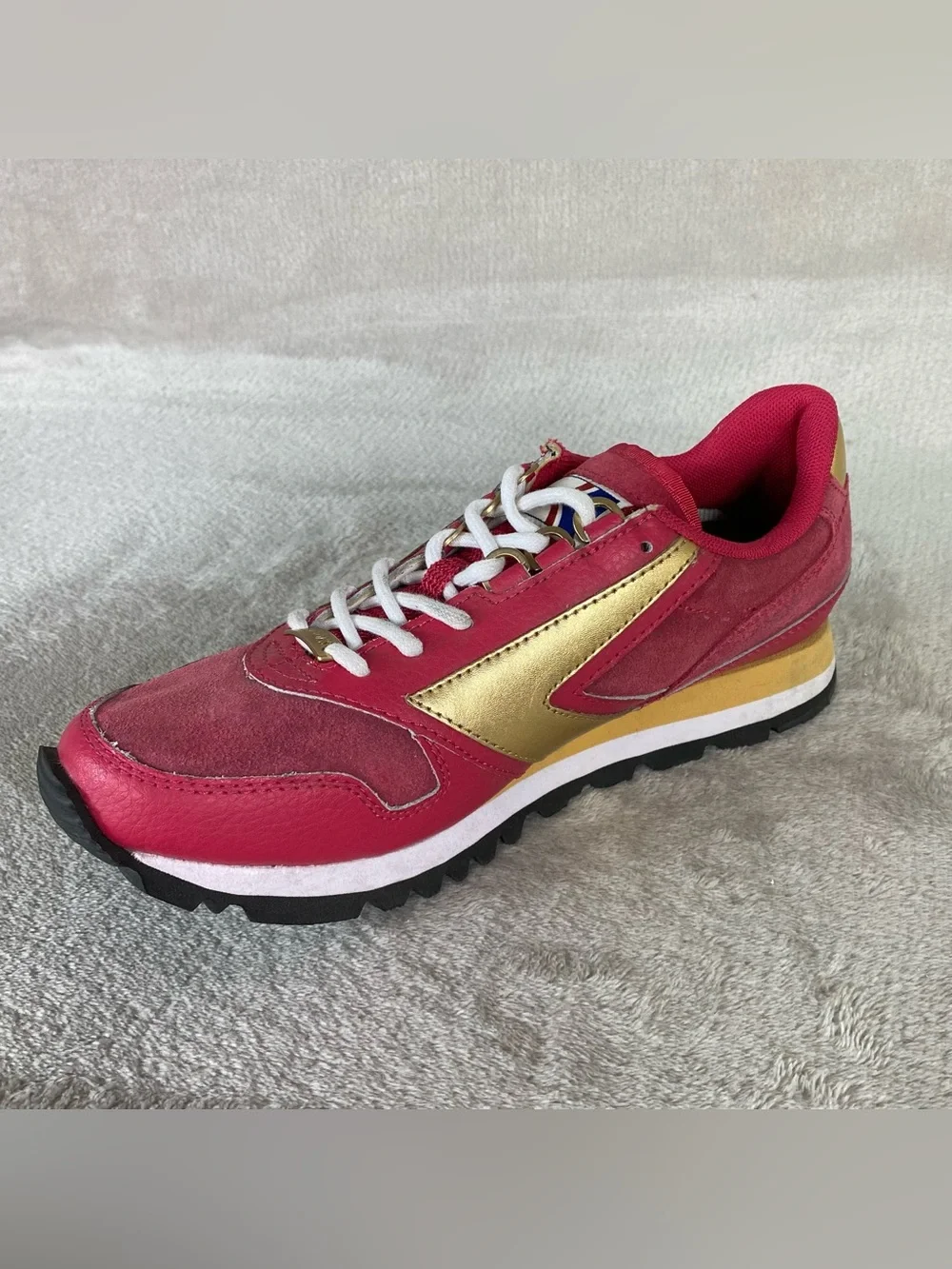 Brooks Vintage 1201711B698 Womens Sneakers Size 9 Red Gold Running Shoes NEW - Picture 6 of 12